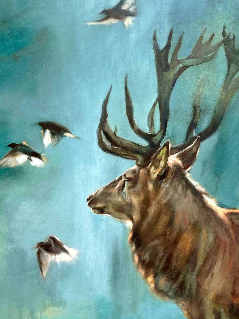 Original Expressionism Animal Painting by Aimée Hoover