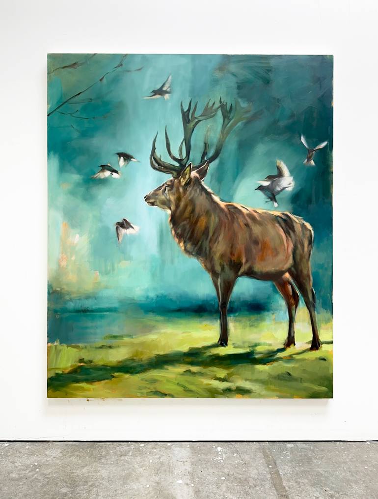 Original Expressionism Animal Painting by Aimée Hoover