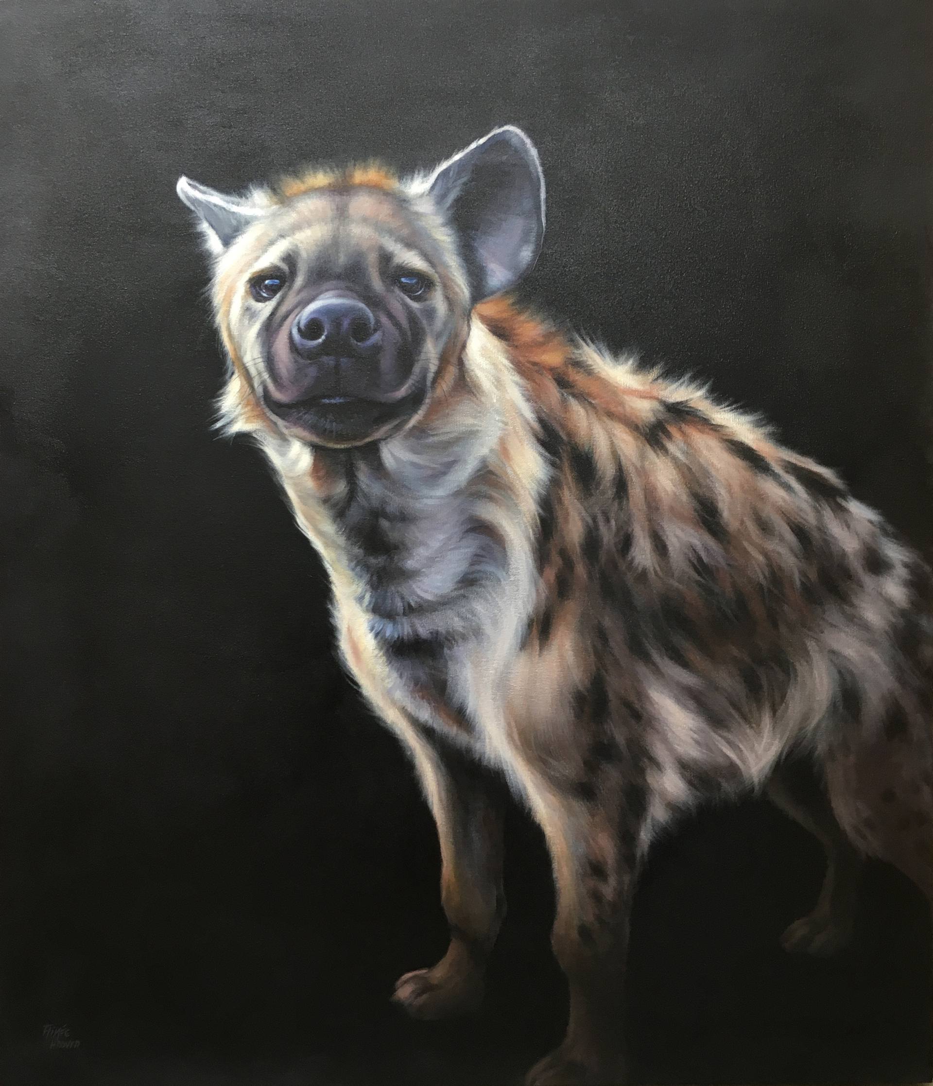 Spotted Hyena Painting by Aimée Hoover | Saatchi Art