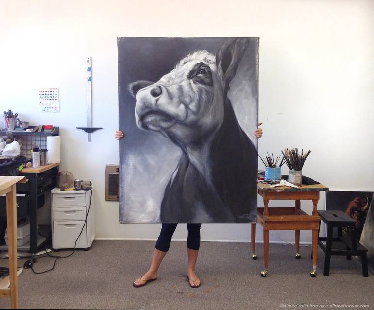 Original Figurative Animal Painting by Aimée Hoover