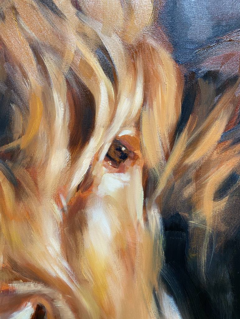 Original Fine Art Cows Painting by Aimée Hoover