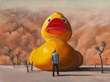 Original Surrealism Political Paintings by William Higginson