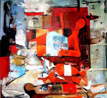 Original Abstract People Paintings by patrascu patrick