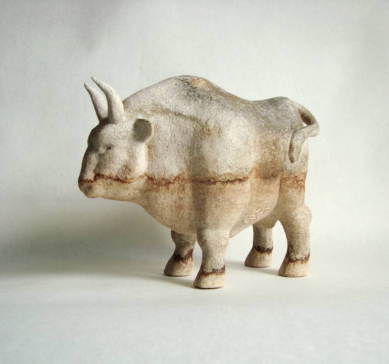 Altamira Bull Sculpture by Ihor Bereza | Saatchi Art