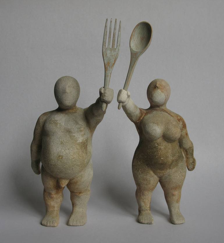 Original Figurative People Sculpture by Ihor Bereza