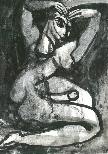 Print of Expressionism Erotic Drawings by Datim Dimov