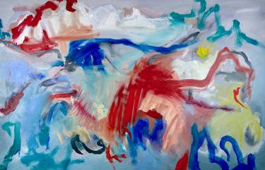 Original Abstract Expressionism Abstract Paintings by Sabine Kuehner