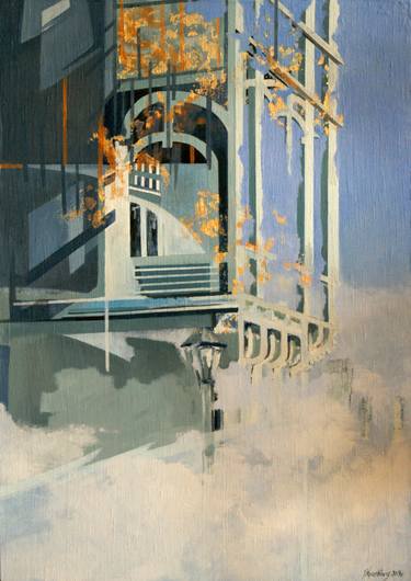 Original Modern Cities Paintings by Joanna Wyrostkiewicz