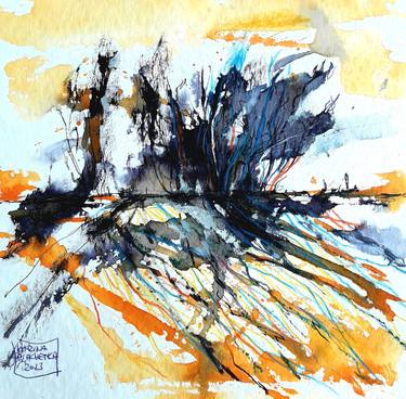 Original Abstract Expressionism Abstract Paintings by Karina Plachetka