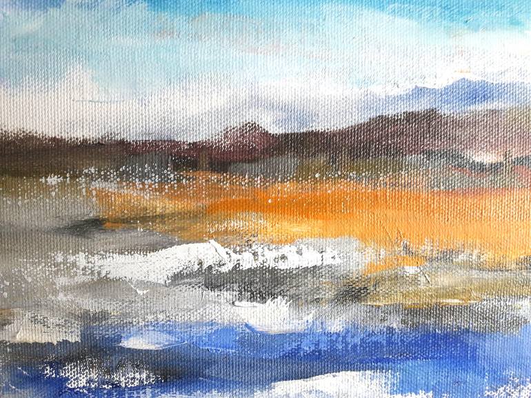 Original Abstract Expressionism Landscape Painting by Karina Plachetka