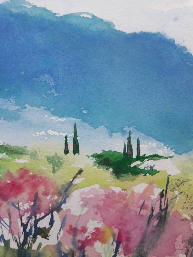 Original Expressionism Landscape Painting by Karina Plachetka