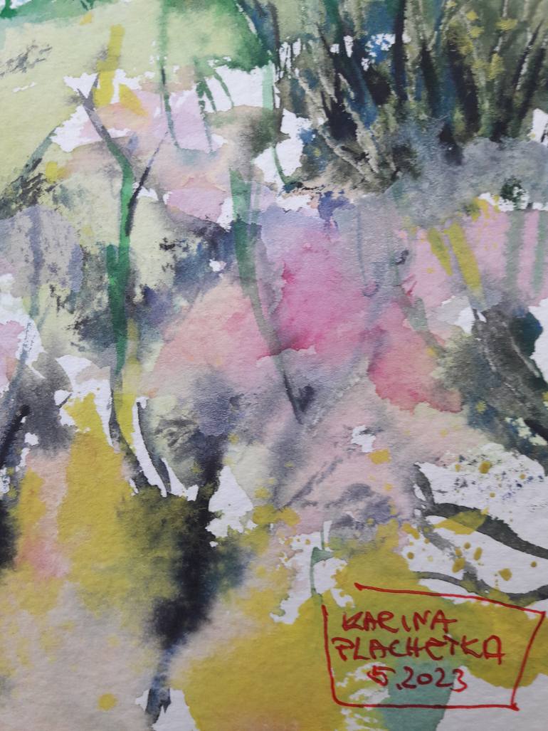 Original Expressionism Landscape Painting by Karina Plachetka