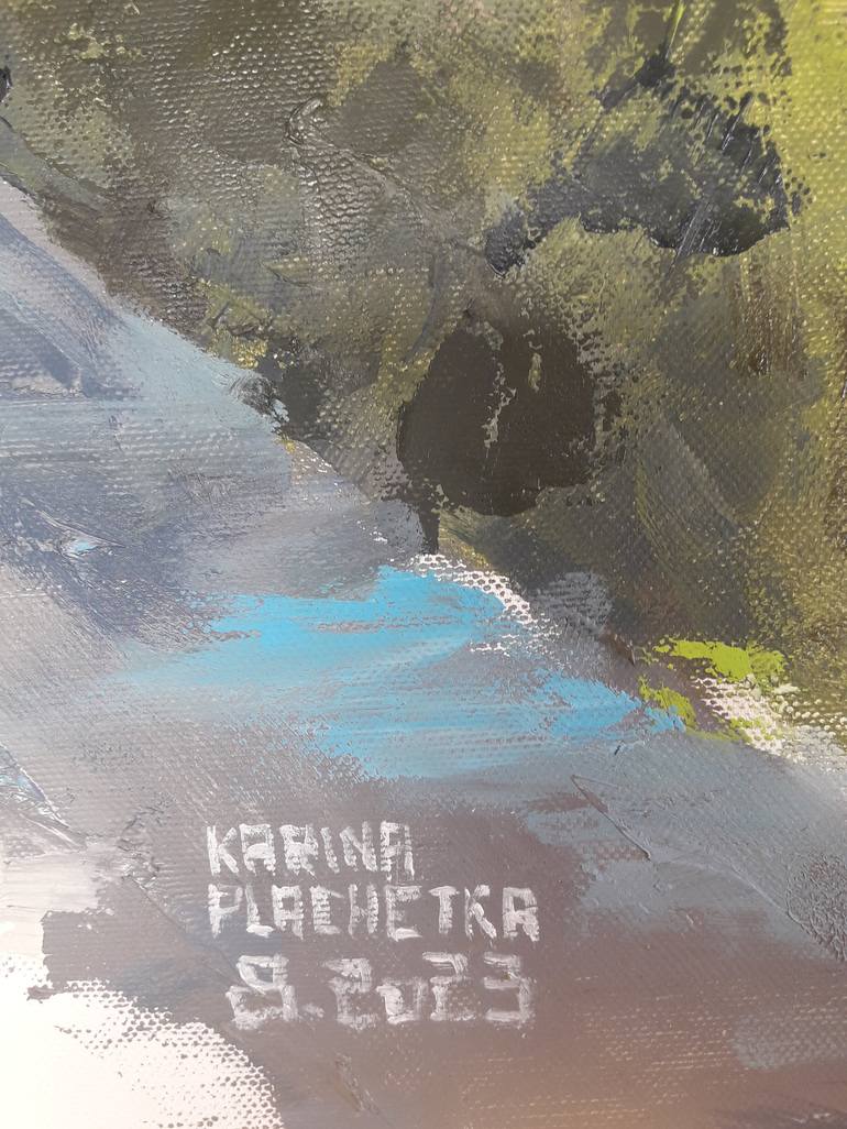 Original Expressionism Landscape Painting by Karina Plachetka