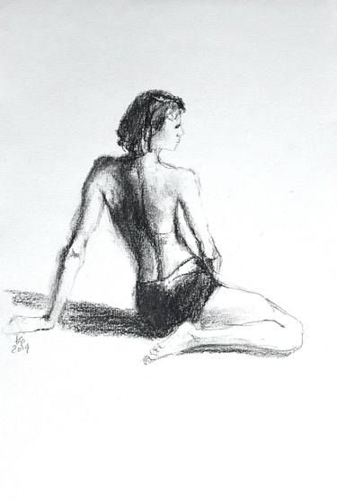 Original Realism Body Drawings by Karina Plachetka