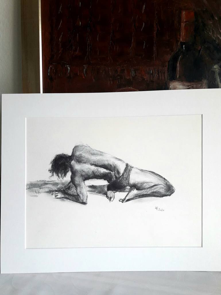 Original Figurative Body Drawing by Karina Plachetka