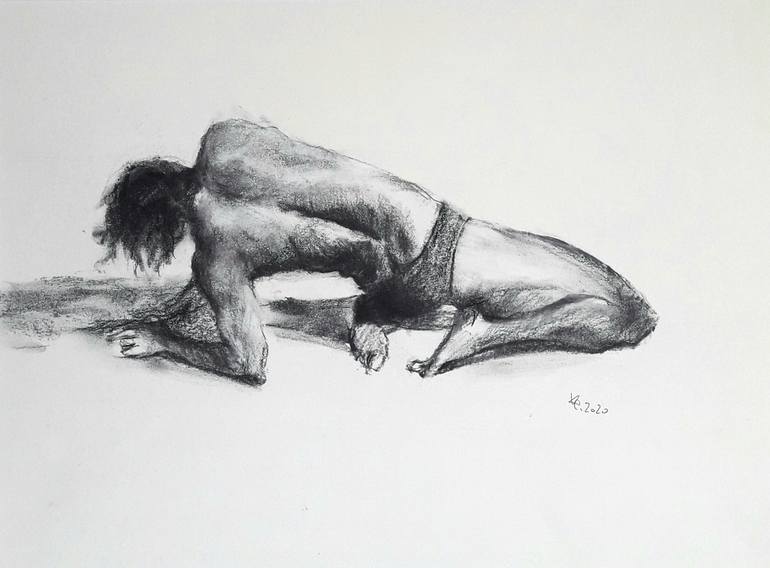 Original Body Drawing by Karina Plachetka