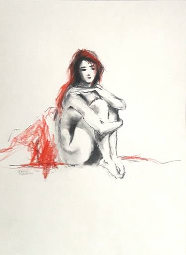 Original Figurative Women Drawings by Karina Plachetka