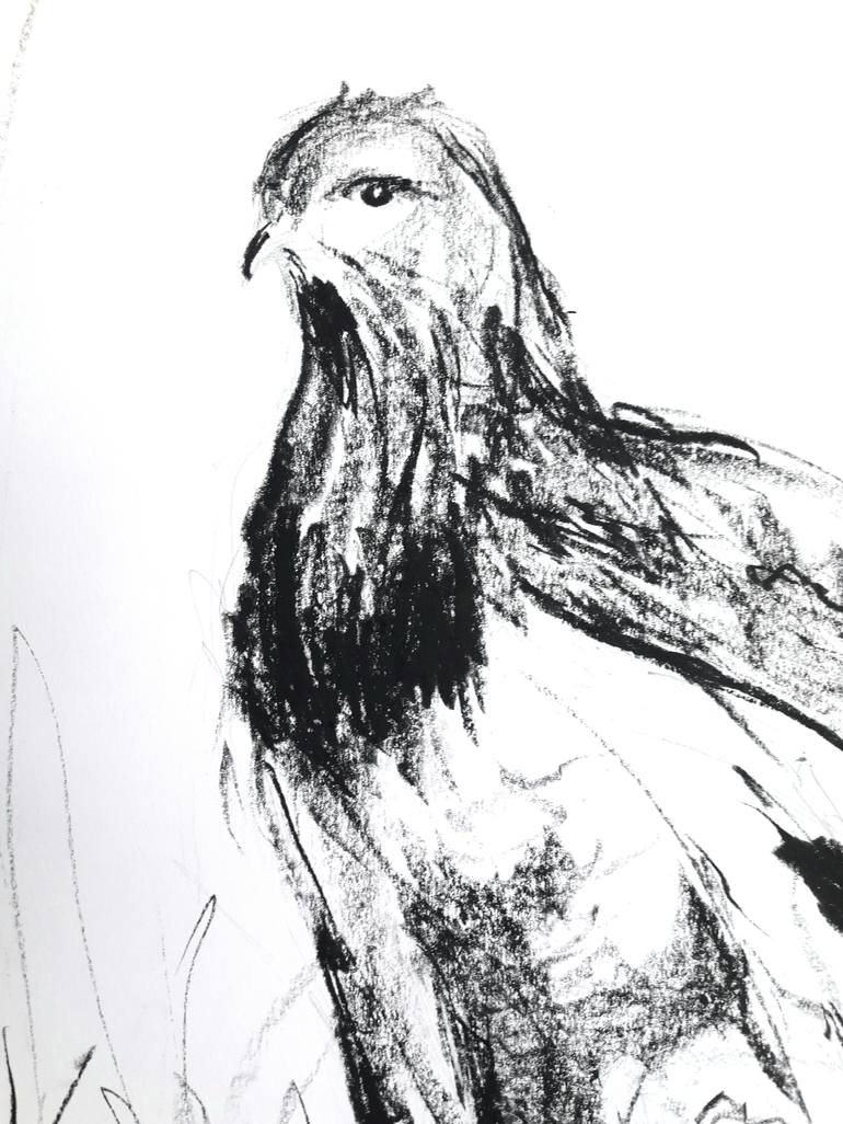 Original Expressionism Animal Drawing by Karina Plachetka