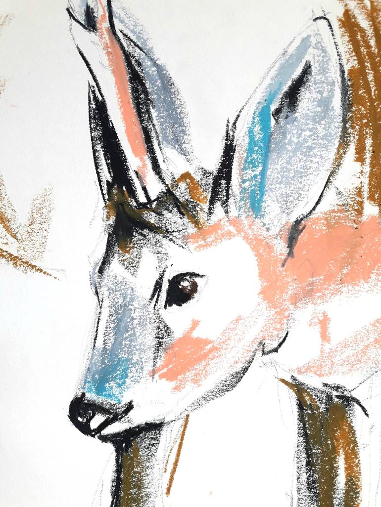 Original Minimalism Animal Drawing by Karina Plachetka