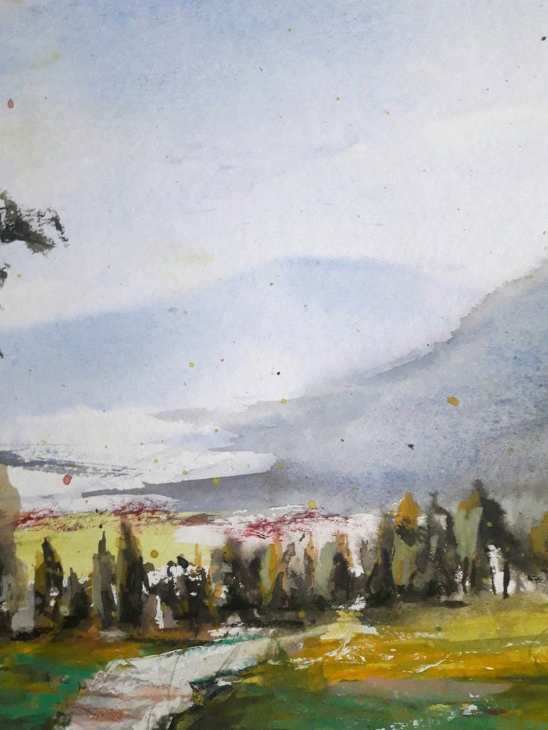 Original Impressionism Landscape Painting by Karina Plachetka