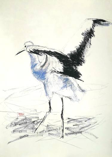 Stork, the spring time bird. thumb
