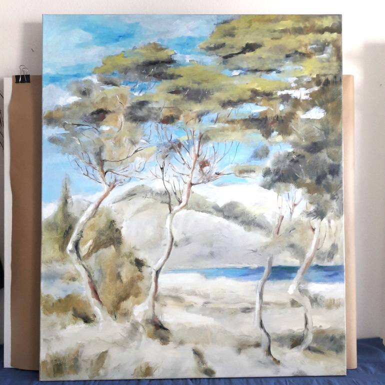 Original Impressionism Landscape Painting by Karina Plachetka