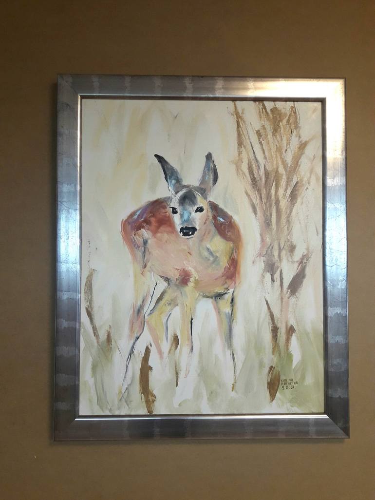 Original Impressionism Animal Painting by Karina Plachetka