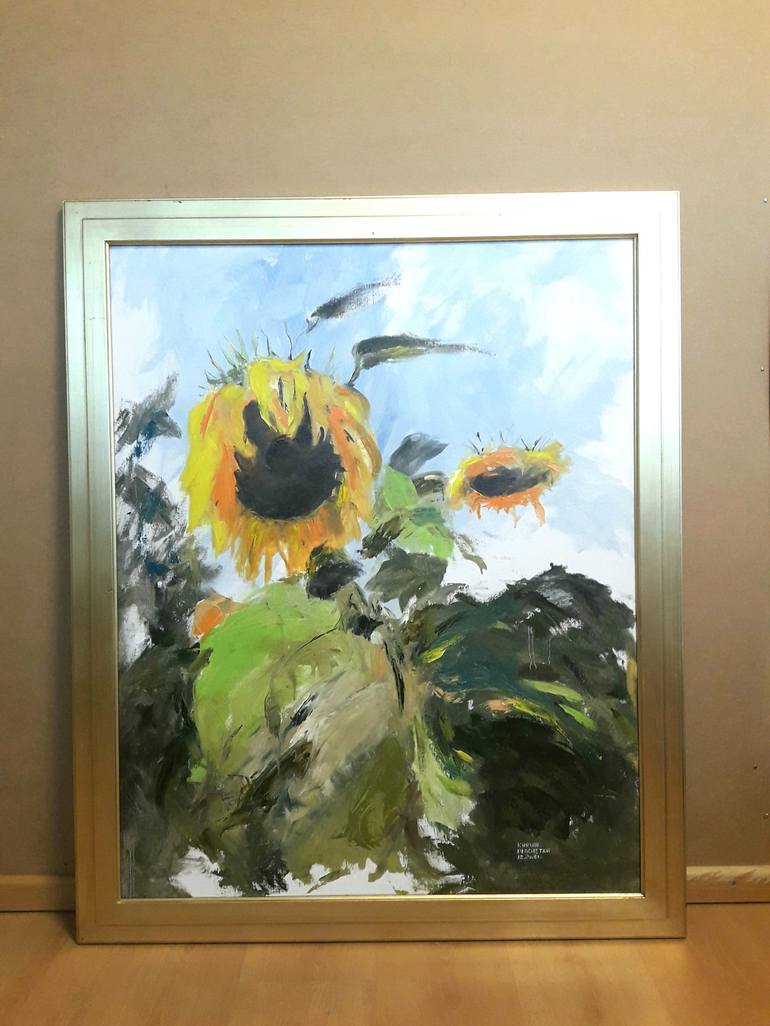 Original Impressionism Floral Painting by Karina Plachetka