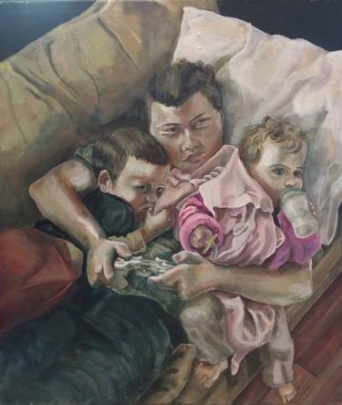 Print of Figurative Family Paintings by Ivonne Ballí