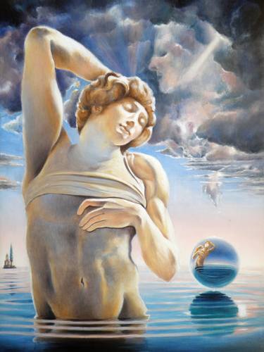 Original Surrealism Classical mythology Paintings by Alain Amar