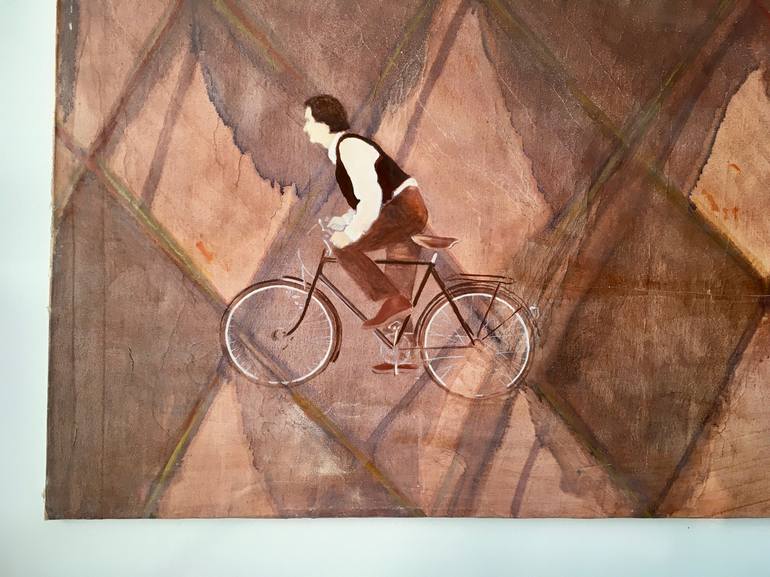Original Figurative Bicycle Collage by Jadranko Rebec