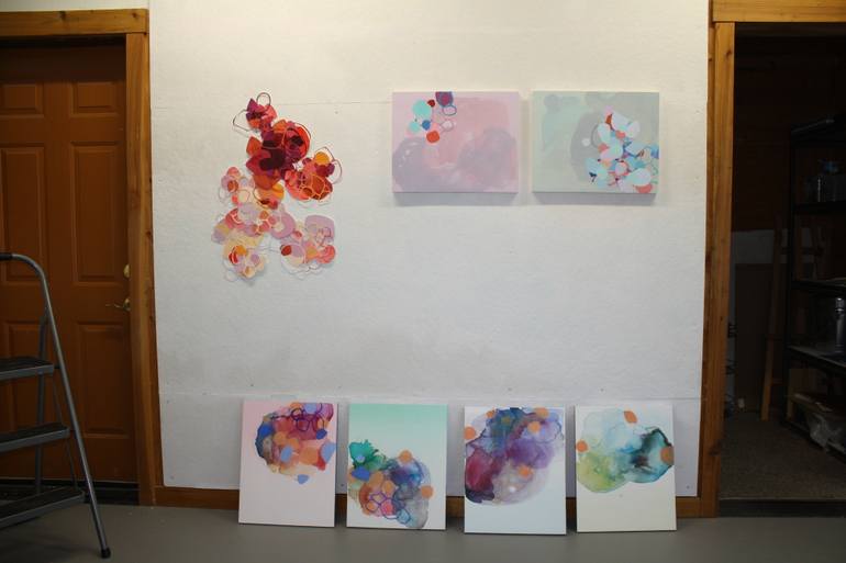 Original Abstract Landscape Painting by Wendi Turchan Martin