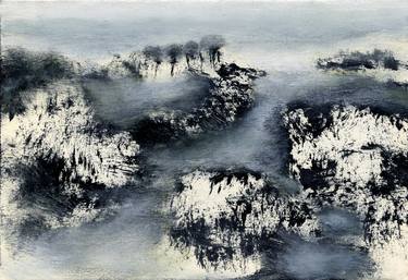 ZEN MOMENT(38)sumi ink on paper, 9 x13 Painting by Nikolai Jelneronov