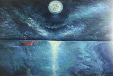 Print of Surrealism Boat Paintings by Ksenia Kapanets