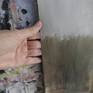 Sides of unstretched canvas
