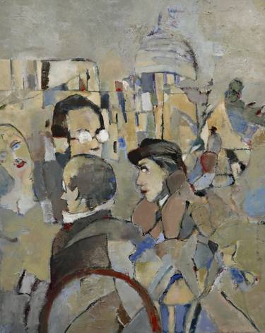 Original Figurative People Painting by Martin Kruger