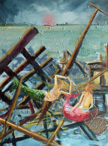 Original Figurative Seascape Paintings by Noel Manning