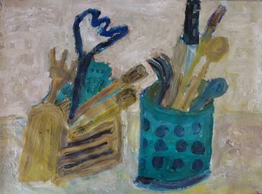 Print of Expressionism Still Life Paintings by Michael Rickard