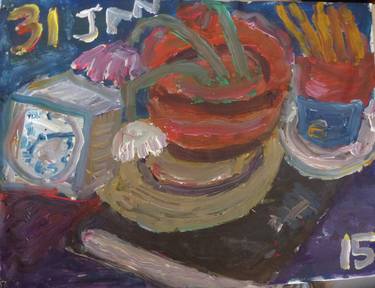 Print of Expressionism Still Life Paintings by Michael Rickard