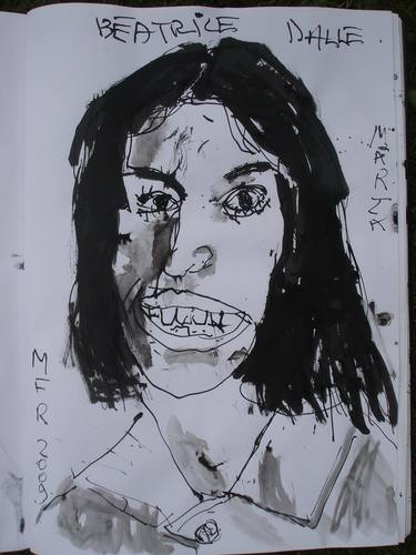 Original Expressionism People Drawings by Michael Rickard