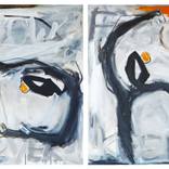 4 It,s now or never. (diptych) by Anja Bakker