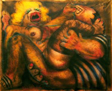 Print of Expressionism Erotic Paintings by Dalibor Dado Pehar
