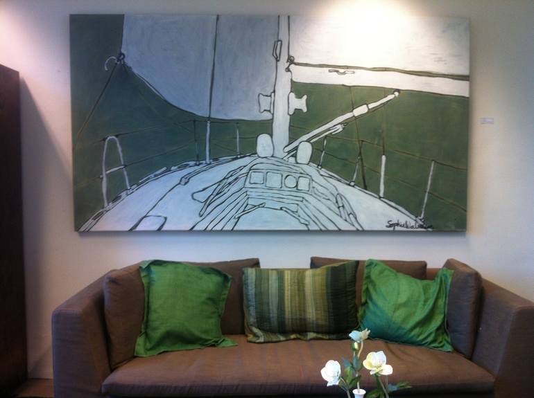 Original Ship Painting by Sophie Walraven