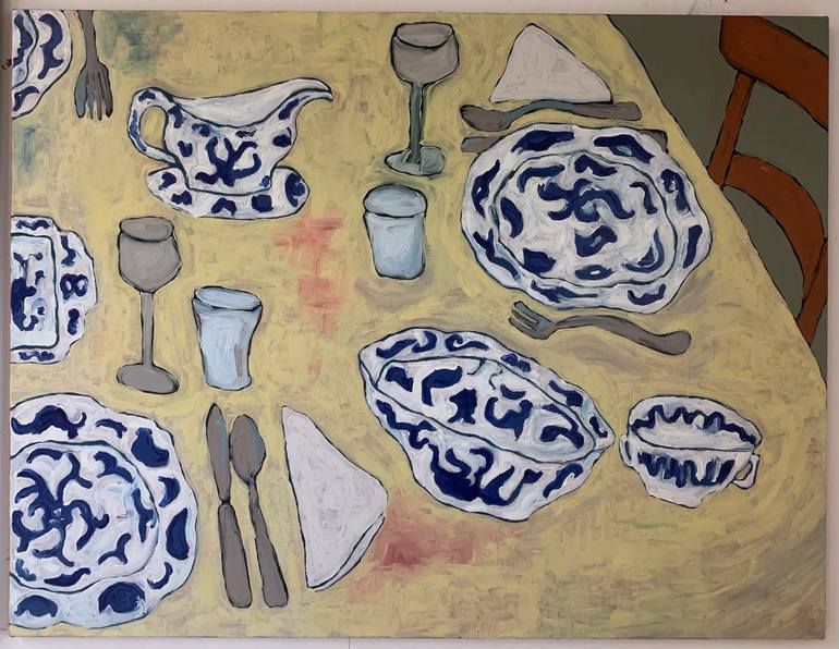 Original Expressionism Food & Drink Painting by Sophie Walraven
