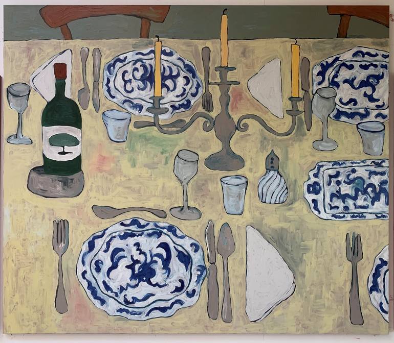 Original Expressionism Food & Drink Painting by Sophie Walraven
