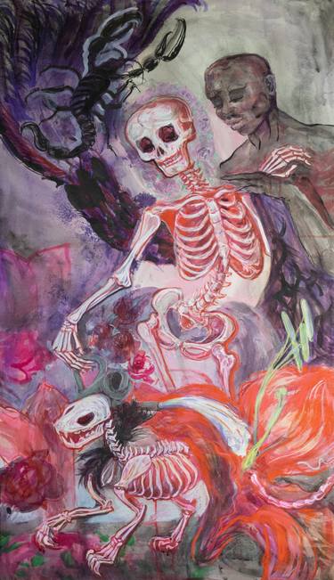 Original Symbolism Fantasy Painting by Velta Emilija Platupe