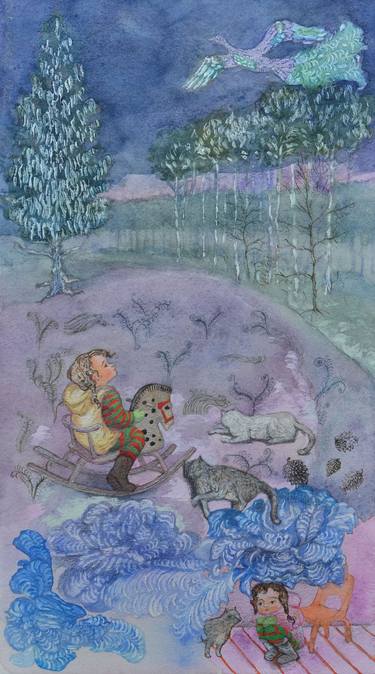 Print of Illustration Children Paintings by Velta Emilija Platupe