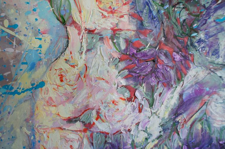 Original Figurative Erotic Painting by Velta Emilija Platupe