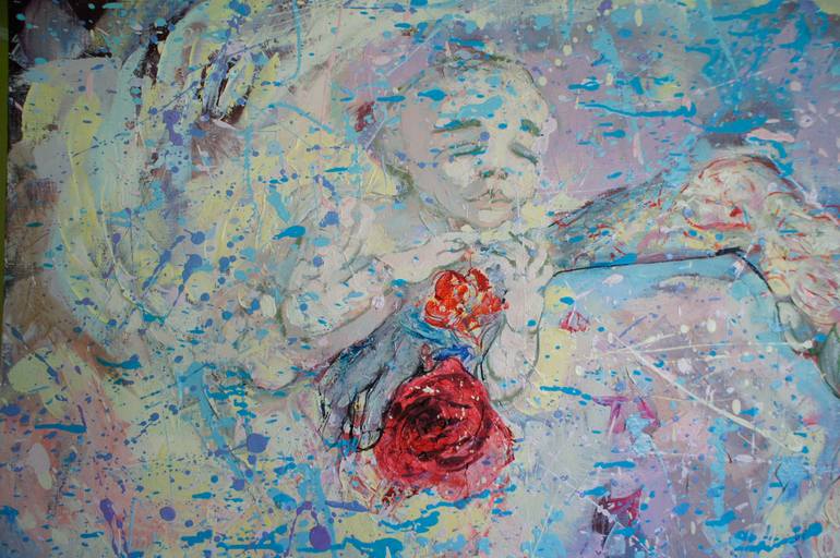 Original Figurative Erotic Painting by Velta Emilija Platupe