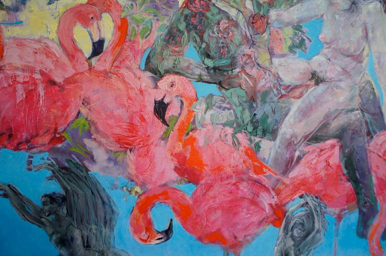 Original Figurative Erotic Painting by Velta Emilija Platupe